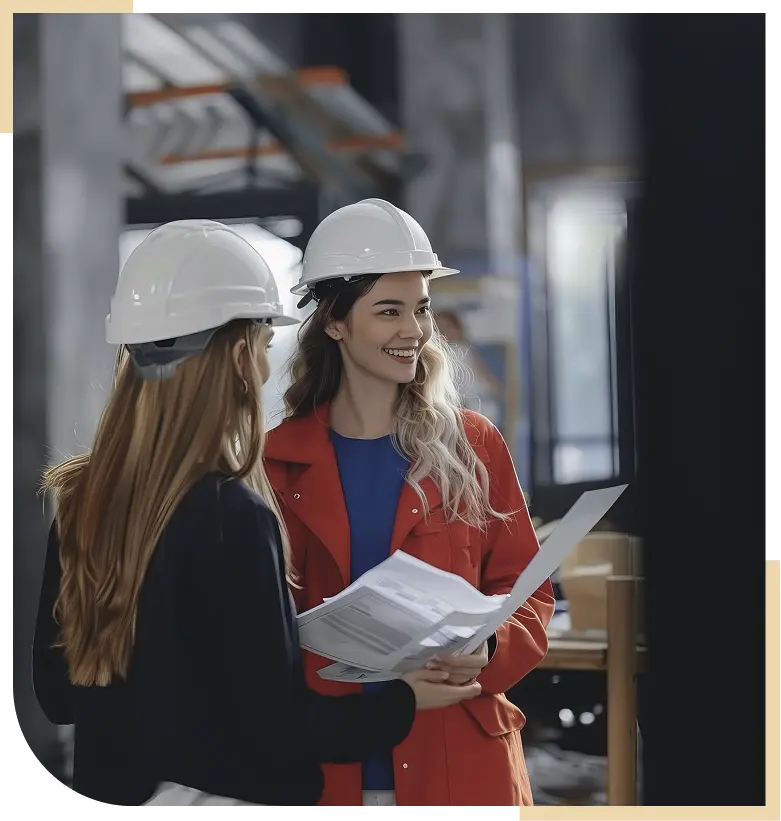 Workers checking